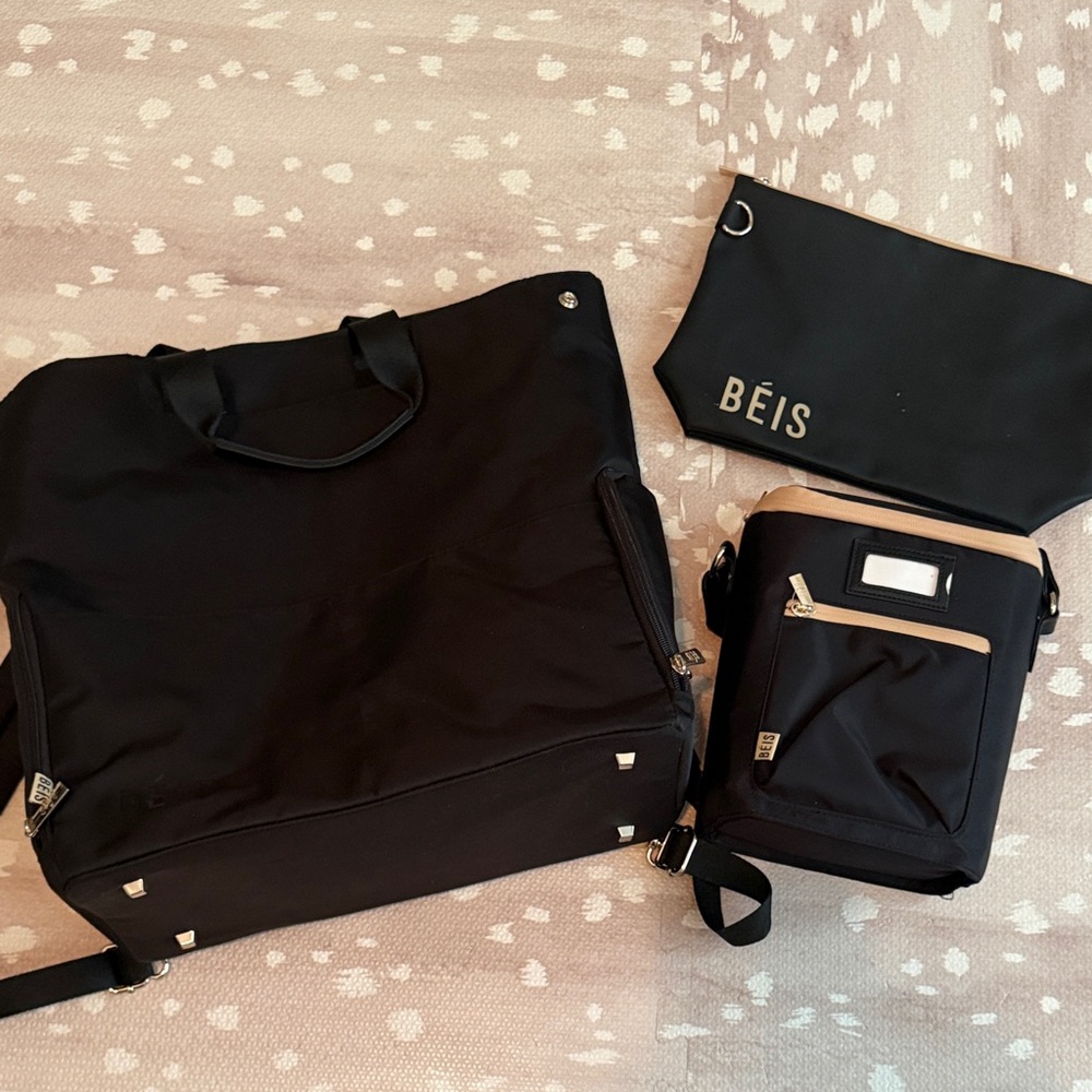 BEIS Black Bag Trio - Milk/Pump Storage